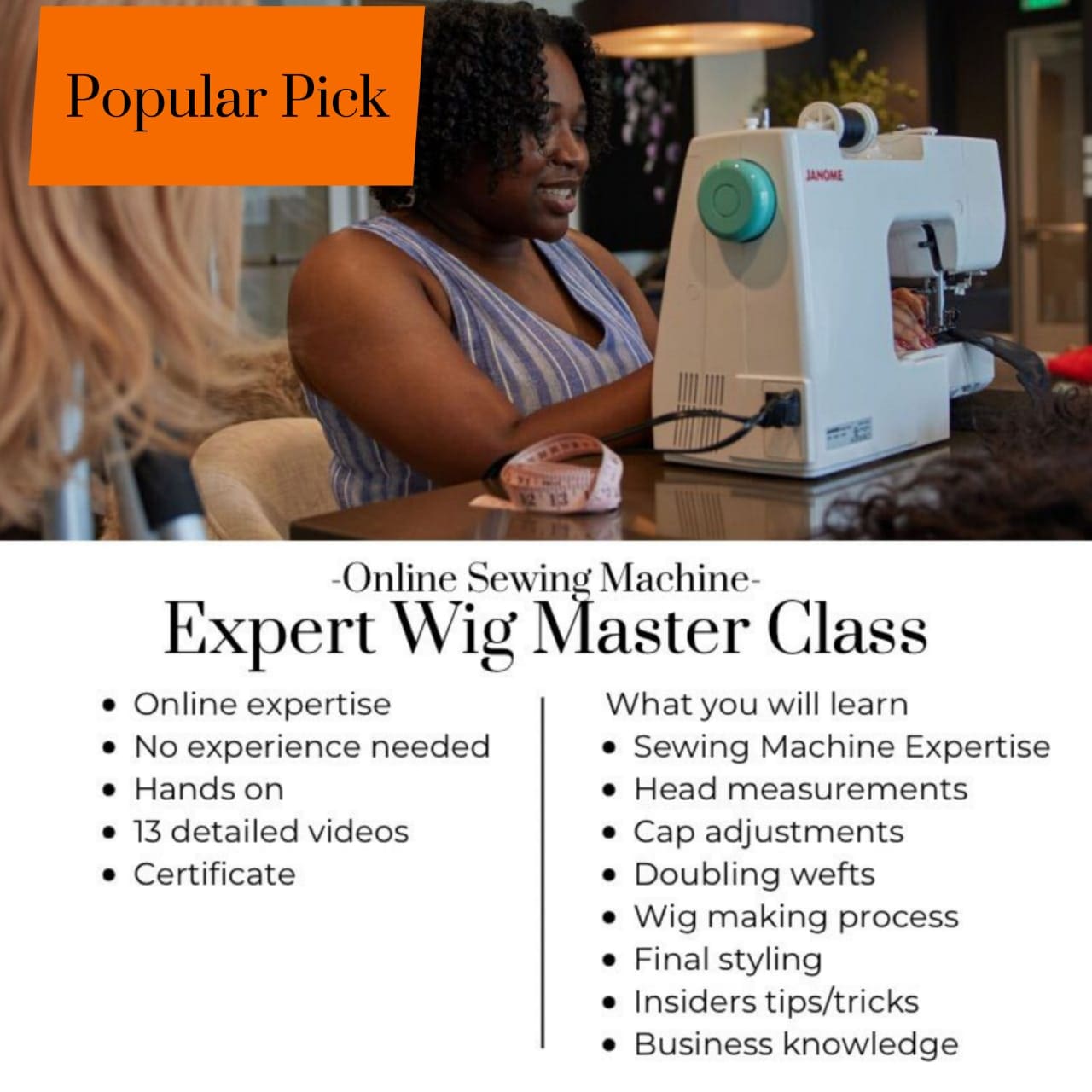 ‘Expert’ Wig Master Class